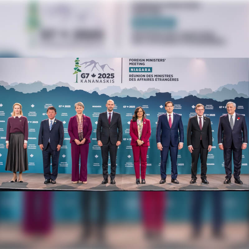 七大工業國集團外長12日發表聯合聲明，強調維持台灣海峽和平與穩定的重要性，並對中國的軍事擴張表達關切。（圖取自facebook.com/G7）