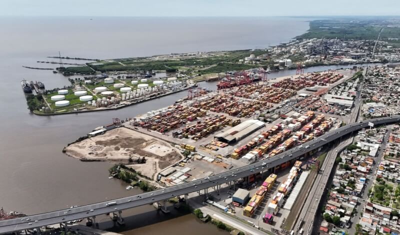 阿根廷布宜諾斯艾利斯省港口。（路透社）