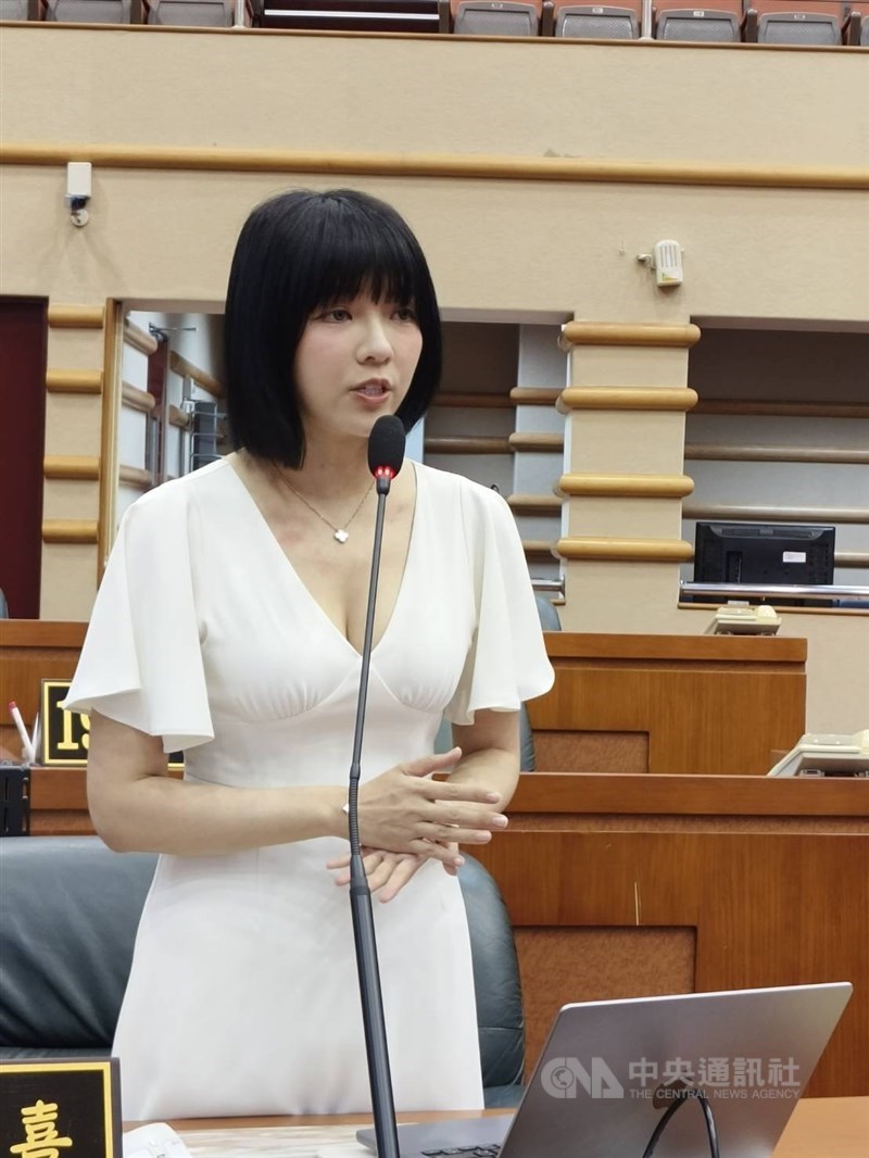 圖為無黨籍嘉義市議員顏翎熹。（中央社檔案照片）