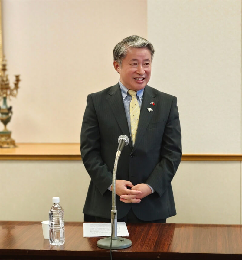 中國駐大阪總領事薛劍（圖）在社群平台X發表斬首言論，引發爭議。（圖取自中國駐大阪總領事館網頁osaka.china-consulate.gov.cn）