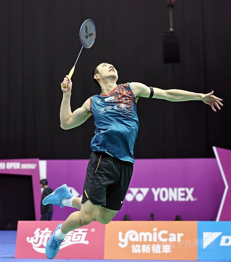 圖為羽球好手王子維。（中央社檔案照片）
