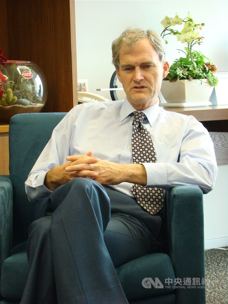 前英國駐台代表麥瑞禮。（中央社檔案照片）