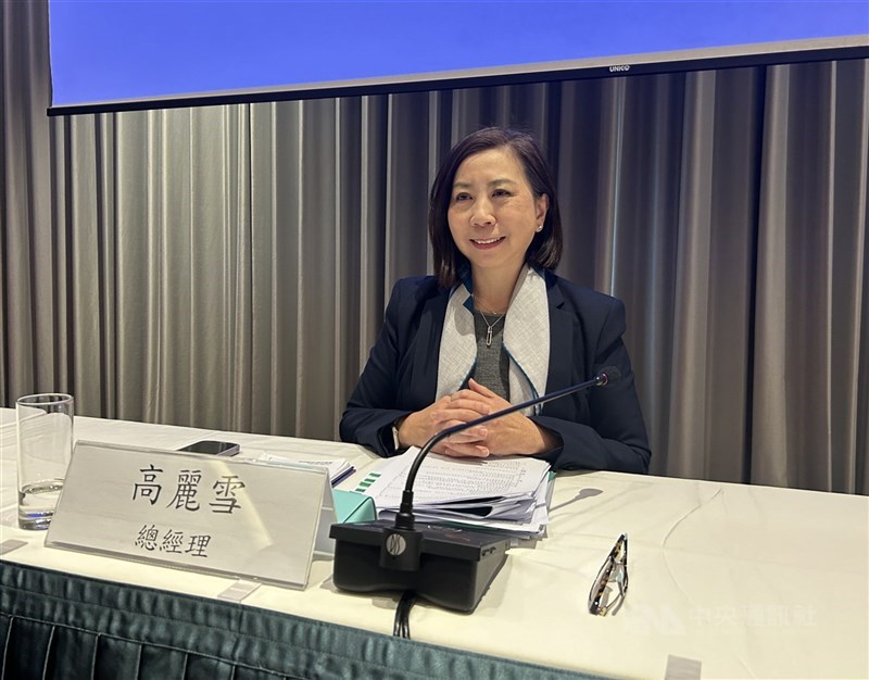 圖為中信金總經理高麗雪。（中央社檔案照片）