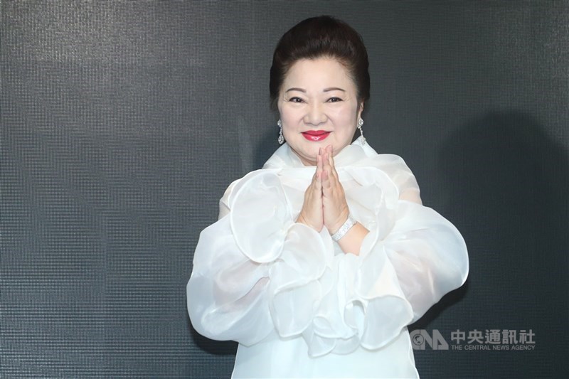 圖為藝人白冰冰。（中央社檔案照片）