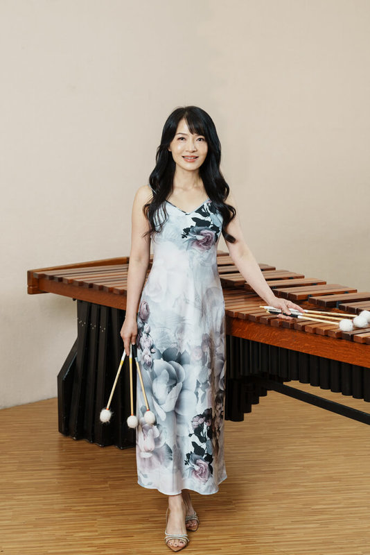 擊樂家吳珮菁（圖）與謝從馨攜手台北市立國樂團，在旅德指揮家張宇安帶領之下演出「干將．莫邪—吳珮菁 X 謝從馨 & TCO」音樂會，19日晚間將登上台北國家音樂廳。（北市國提供）  中央社記者趙靜瑜傳真　114年11月19日