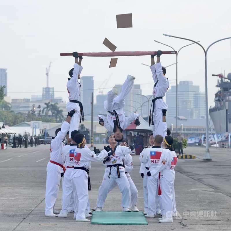 海軍陸戰隊莒拳隊表演。中央社記者王飛華攝　114年11月20日