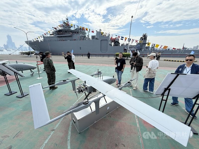陸用型監偵無人機。中央社記者王飛華攝　　114年11月20日