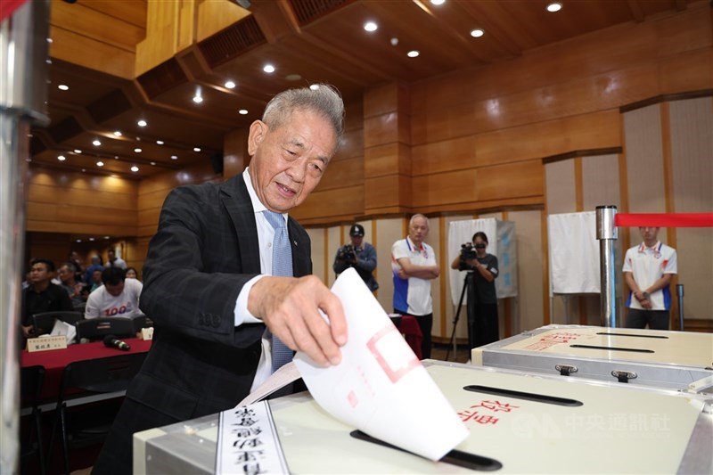 體總會長葉政彥肯定前足協理事長付出。（中央社檔案照片）