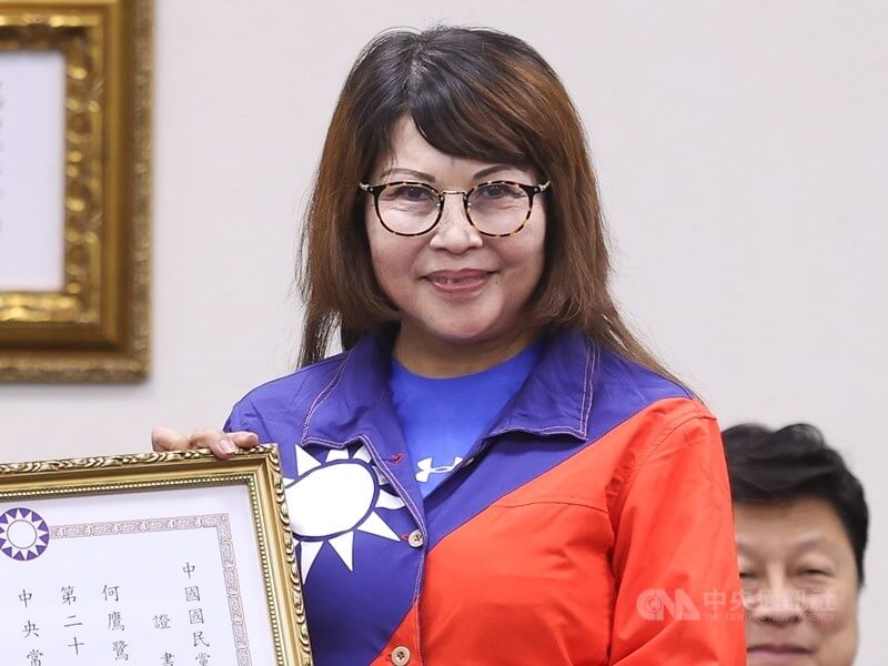 國民黨中常委何鷹鷺。（中央社檔案照片）