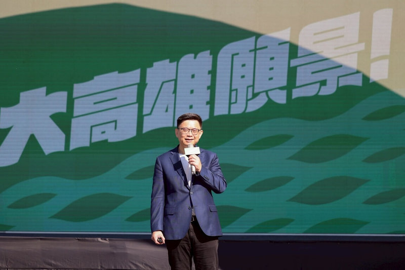 投入民進黨高雄市長初選的立委賴瑞隆23日召開記者會，針對北高雄提出願景政見。（賴瑞隆辦公室提供）中央社記者蔡孟妤傳真　114年11月23日