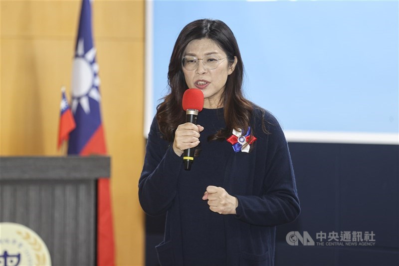 圖為國民黨主席鄭麗文20日出席中華戰略學會講座。（中央社檔案照片）