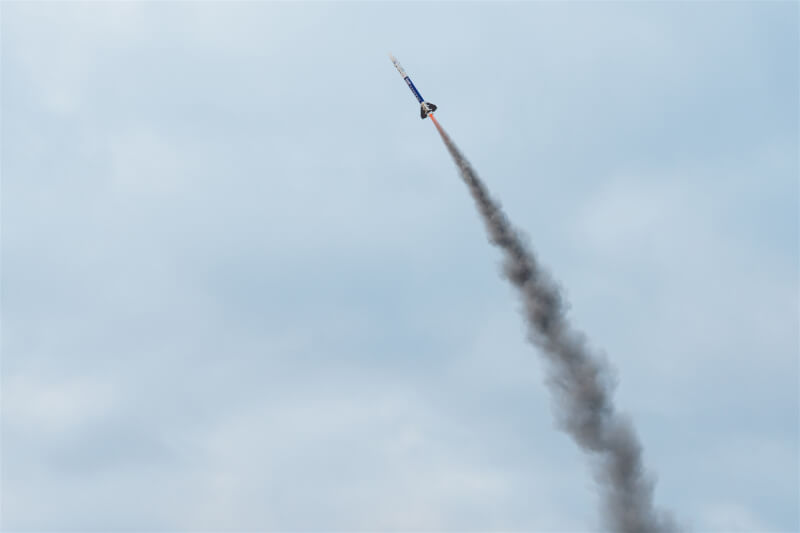 「淡江二型」火箭23日清晨發射升空。（太空中心提供）