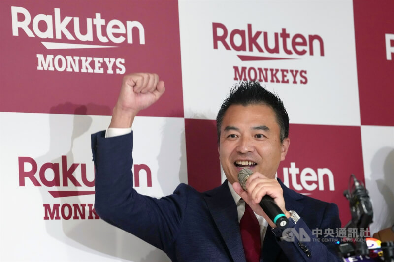 樂天桃猿24日在中華職棒聯盟舉行記者會，宣布任命日職東北樂天金鷲社長森井誠之（圖）暫代執行長。中央社記者徐肇昌攝　114年11月24日