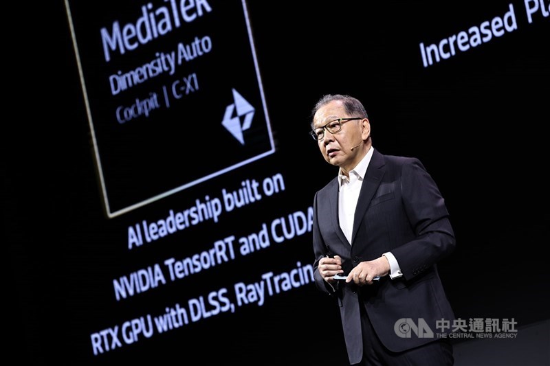 圖為聯發科技副董事長暨執行長蔡力行。 （中央社檔案照片）