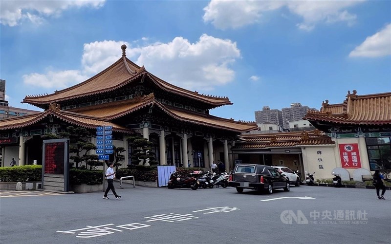 新北市立殯儀館外觀。（中央社檔案照片）