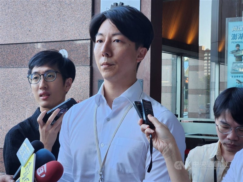 圖為民進黨發言人吳崢。（中央社檔案照片）