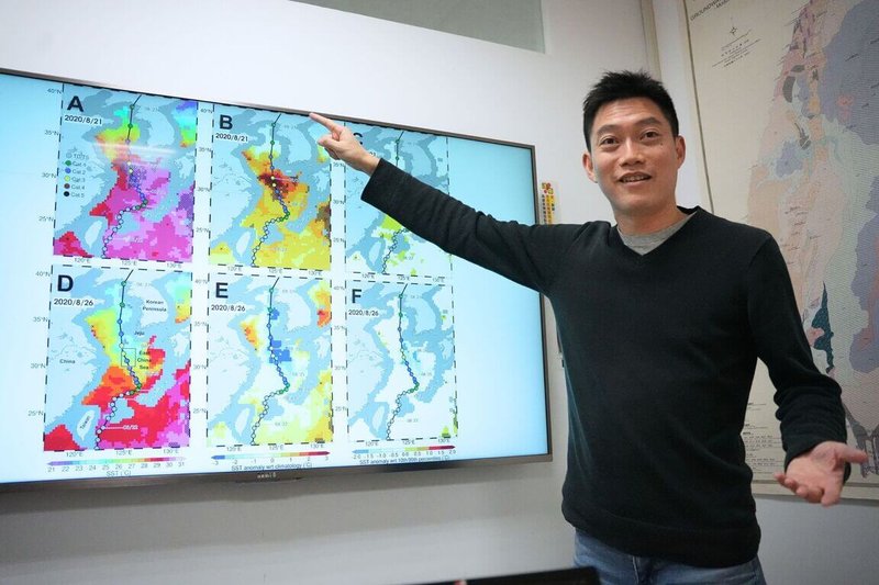 中央大學水文與海洋科學研究所所長潘任飛（圖）團隊最新研究指出，颱風是海洋熱浪（Marine Heatwaves）的「天然調節者」，能夠有效快速消除並延遲海洋熱浪的出現；並刊載於國際期刊Science Advances（科學進展）。（中大提供）中央社記者陳至中台北傳真　114年11月28日