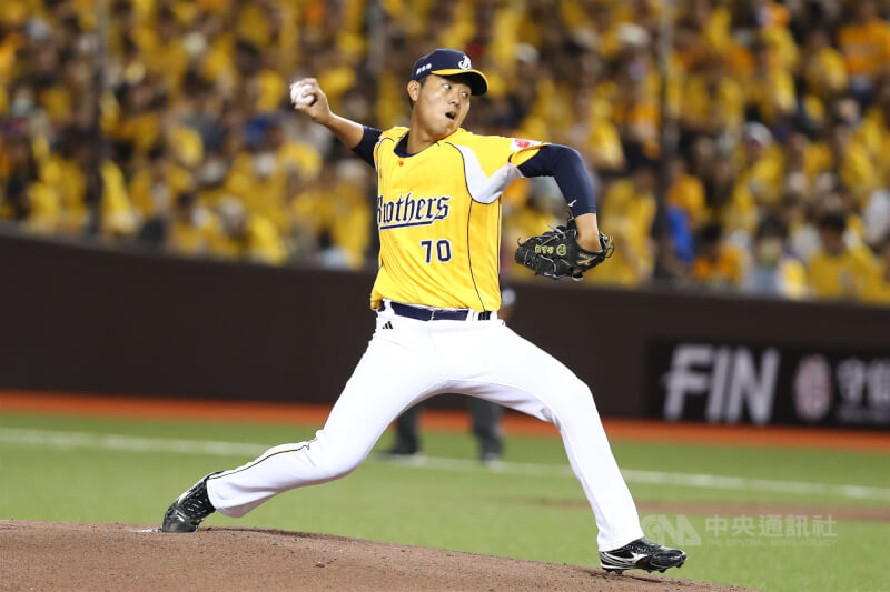 中職中信兄弟隊投手徐基麟。（中央社檔案照片）
