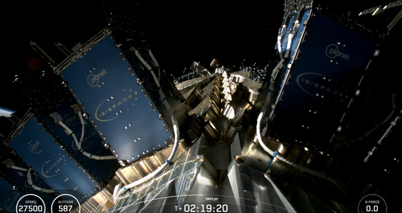 福衛八號首顆衛星「齊柏林」於台灣時間清晨5時4分順利入軌。（圖取自x.com/SpaceX）