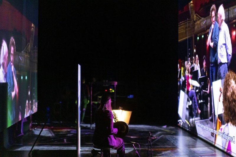 比利時紀錄劇場柏林「柏林製造」首度訪台，12月於台中國家歌劇院登場，透過柏林愛樂在第二次世界大戰末期舞台監督回望柏林愛樂未竟演出，一探記憶、歷史與救贖。（台中國家歌劇院提供）中央社記者趙靜瑜傳真　114年12月1日