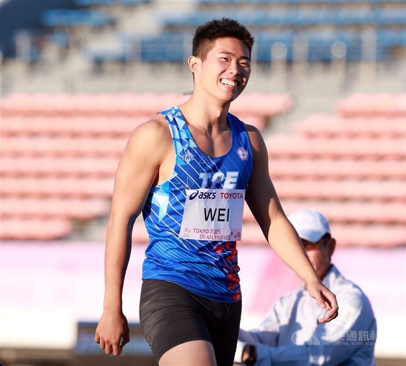 圖為田徑好手危宇澤。（中央社檔案照片）