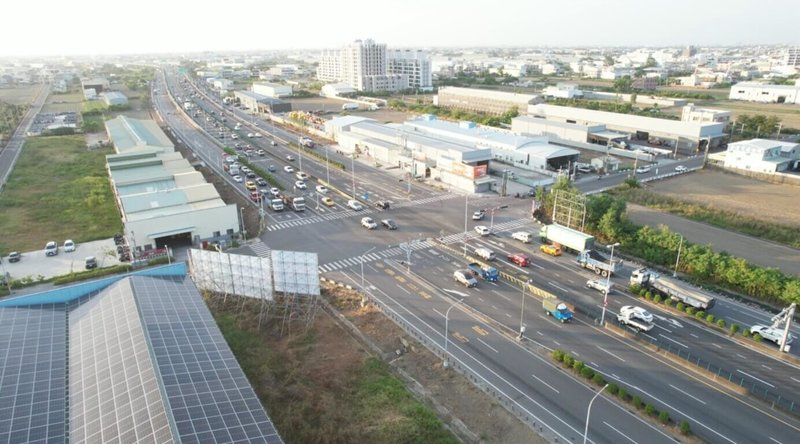 國道8號台南系統交流道改善及跨南133路口立體化工程，將分3階段施工，工期約4年6個月，預計119年完工通車。（台南市政府提供）中央社記者張榮祥傳真　114年12月4日