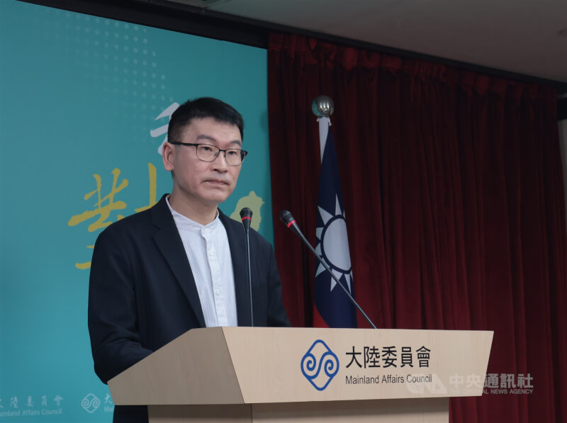 陸委會4日召開例行記者會，由副主委兼發言人梁文傑主持。中央社記者李雅雯攝　114年12月4日