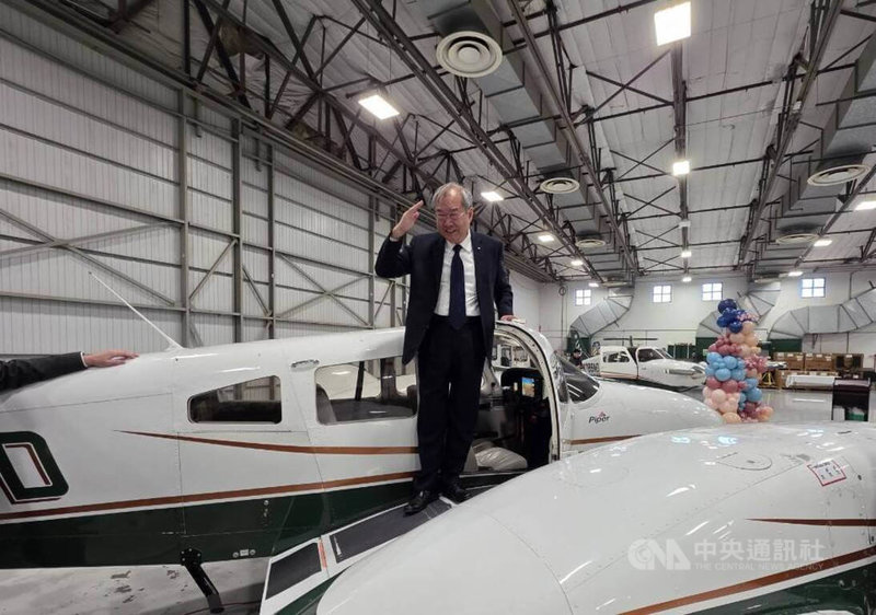 華航啟航鳳凰城,董事長高星潢重返美國「母校」UND Aerospace飛行學校。中央社記者江明晏攝 114年12月7日