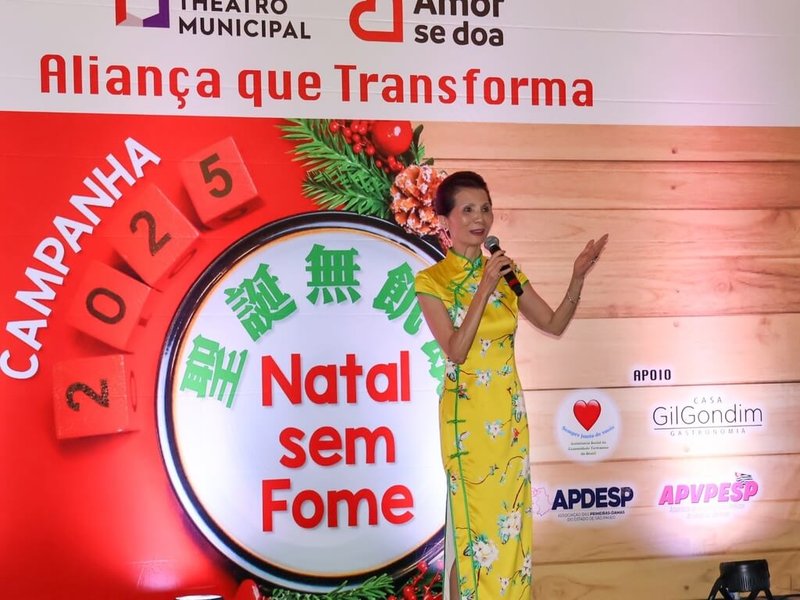 聖保羅市立歌劇院基金會與巴西台灣僑社慈善機構「愛之贈予」,5日舉辦「聖誕無飢餓」結盟簽約儀式,「愛之贈予」創辦人支黃秀莉感謝各界支持,盼更多人投入關注。(愛之贈予提供)中央社記者唐雅陵聖保羅傳真 114年12月8日