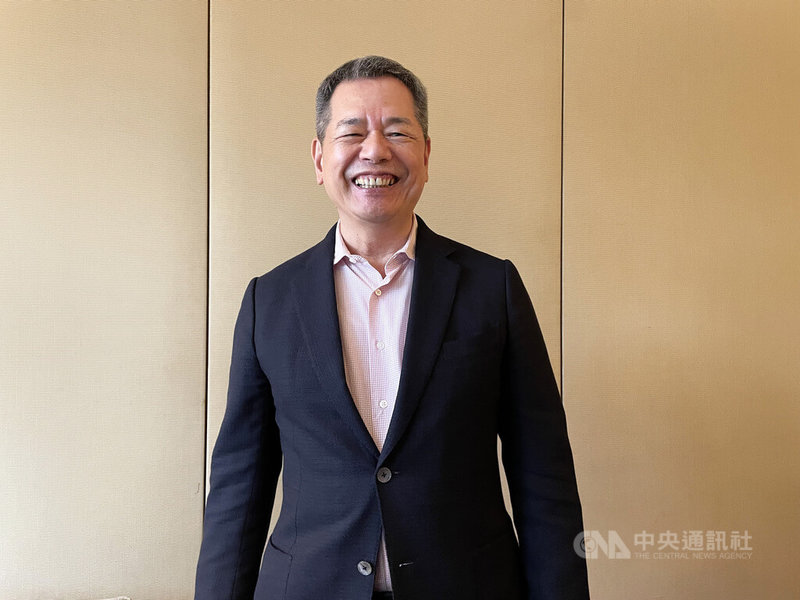 金興精密董事長施春景（圖）9日表示，2026年積極布局無人機和無人搬運載具（AGV）領域，擴大人工智慧（AI）新應用。 中央社記者鍾榮峰攝　114年12月9日