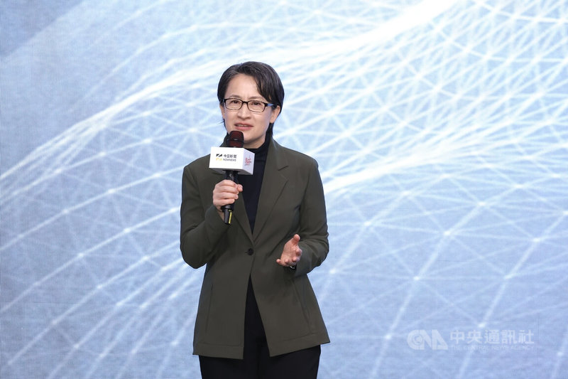 副總統蕭美琴（圖）9日上午出席「NOWNEWS 跨世代 2025 AI 青年力國際論壇」，在聽完多組學生團隊分享後，蕭副總統致詞給予學生回饋與勉勵。中央社記者翁睿坤攝 114年12月9日