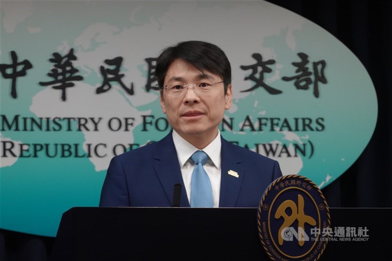 圖為外交部發言人蕭光偉。（中央社檔案照片）