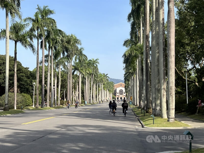 台灣大學校園景色。（中央社檔案照片）