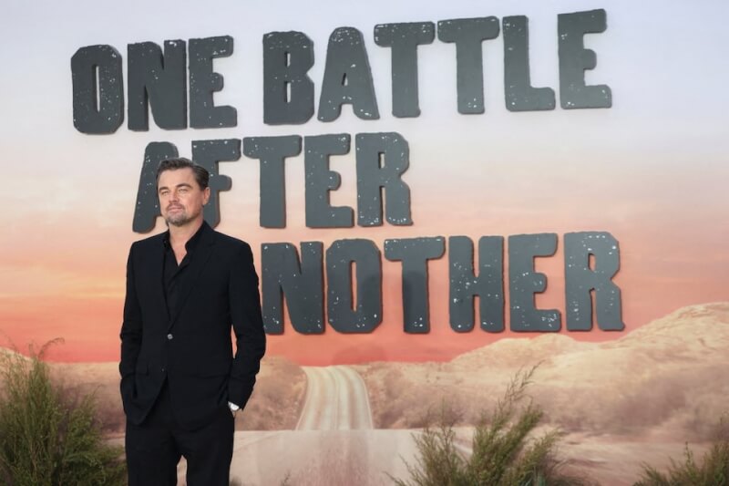 美國動作驚悚片「一戰再戰」榮獲金球獎9項大獎提名，主演本片的李奧納多狄卡皮歐入圍音樂喜劇類最佳男主角。（路透社）