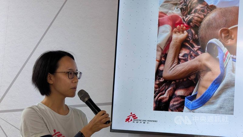 林口長庚麻醉科醫師林昇誼3次赴前線出任務，2025年9月至11月前往蘇丹塔維拉（Tawila），見證當地內戰長時間圍城導致人們嚴重營養不良，甚至有些孩子明明已經3歲，看起來卻只有1歲大等場景。中央社記者曾以寧攝　114年12月12日