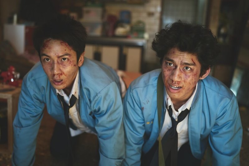 演員柯震東（左）和朱軒洋（右）主演九把刀執導的新片「功夫」，2人在片中有不少對手戲，也一起上韓國動作指導老師的課。（麻吉砥加提供）中央社記者洪素津傳真　114年12月16日