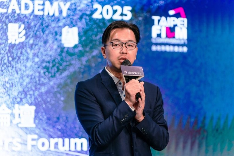 台灣大哥大內容發展副總經理鄭偉柏推動「商業編劇人才養成計劃」深化影視內容產業人才培育。（台灣大提供） 中央社記者江明晏傳真　114年12月17日