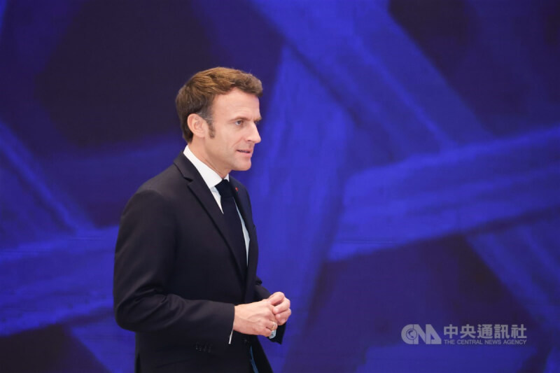 法國總統馬克宏。（中央社檔案照片）