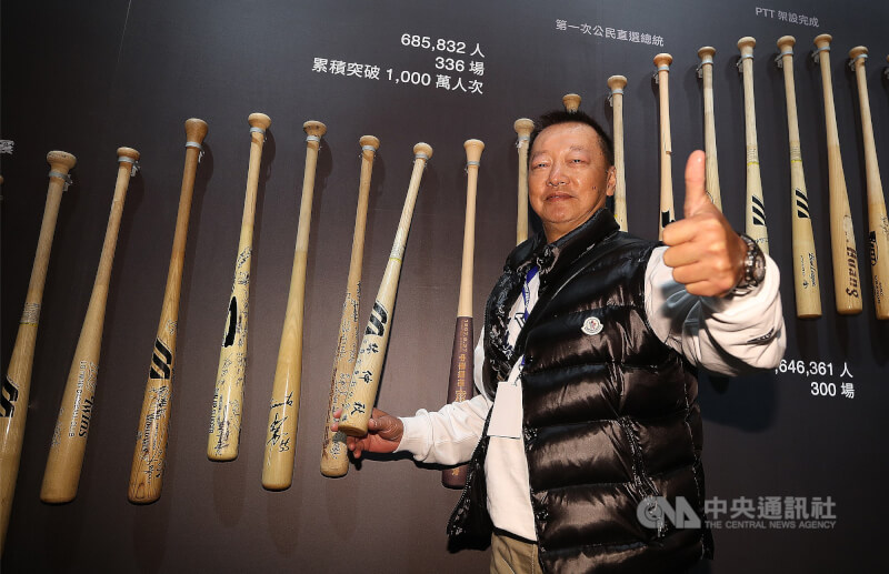 4屆中職全壘打王林仲秋。（中央社檔案照片）