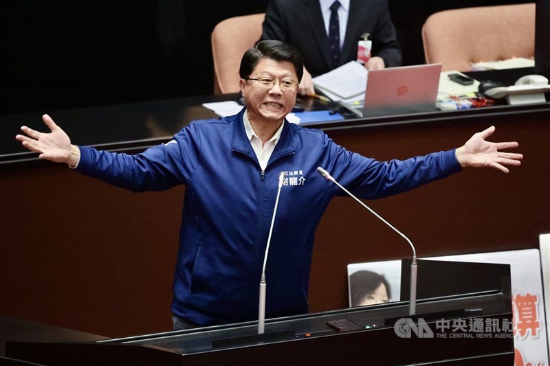 圖為國民黨立委謝龍介。（中央社檔案照片）