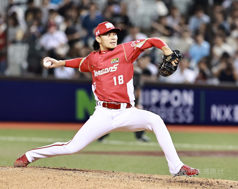投手徐若熙。（中央社檔案照片）