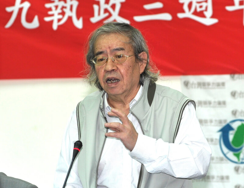 資深媒體人、政治評論家南方朔9日過世，享壽78歲。（中央社檔案照片）