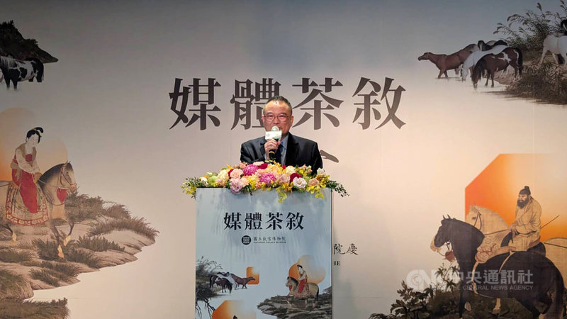 國立故宮博物院長蕭宗煌（圖）24日於媒體茶敘分享，故宮今年迎來百年院慶，南北院總參觀人次超過350萬，達到預設目標。中央社記者王寶兒攝　114年12月24日