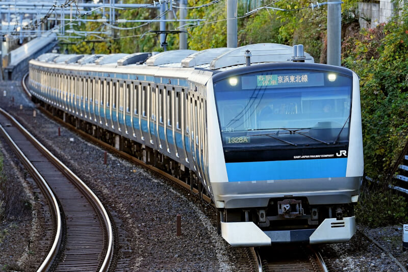 JR京濱東北線列車。（共同社）