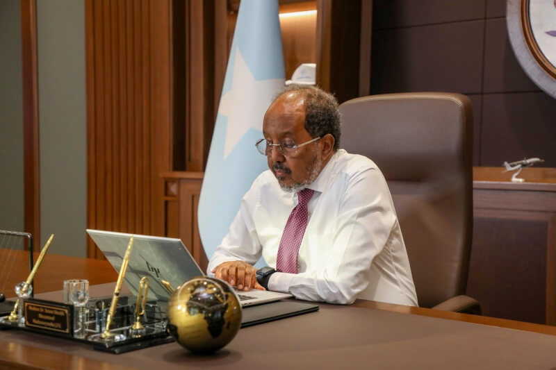 索馬利亞總統穆哈莫德。（圖取自facebook.com/HassanSheikhMahmud）