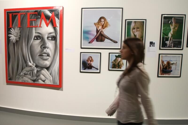 圖為法國巴黎2009年展出碧姬芭杜的照片。（路透社）