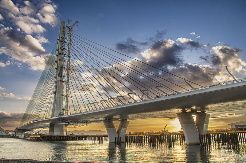 第25屆公共工程金質獎評選結果日前揭曉，包括奪得特優的淡江大橋（圖）工程在內，交通部公路局於公共工程品質優良獎共有3件獲肯定。（交通部公路局提供）中央社記者黃巧雯傳真　114年12月30日