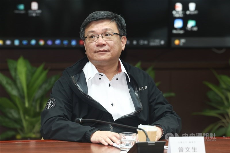 台電董事長曾文生表示，中國軍演並非第一次，今天早上天然氣船順利進港。圖為台電董事長曾文生。（中央社檔案照片）