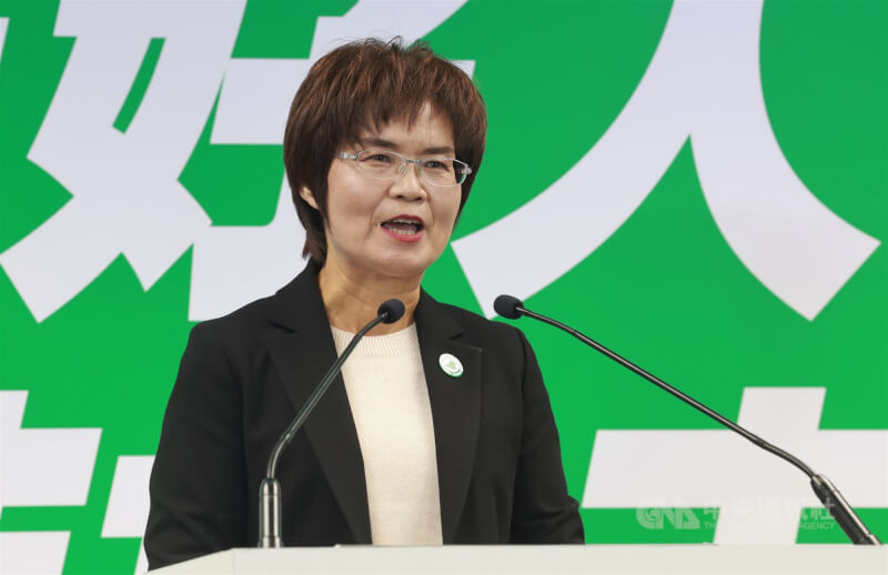 民進黨中央黨部31日下午公布新一波縣市首長提名人選，其中彰化縣長將由立委陳素月（圖）披戰袍出征，她也在現場發表未來願景。中央社記者趙世勳攝　114年12月31日