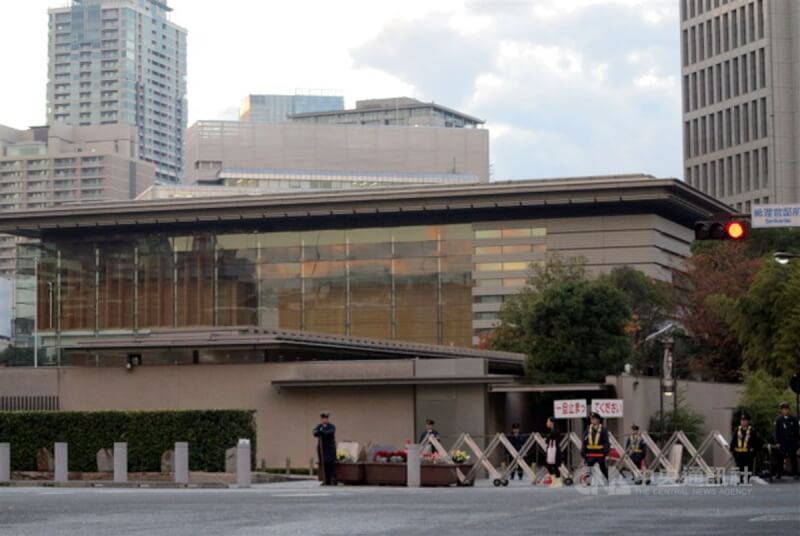 日本首相官邸（行政中心）。（中央社檔案照片）